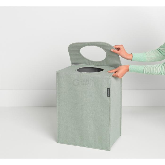 Brabantia Сумка для белья серо-зеленая 55 л | https://grandposuda.com.ua