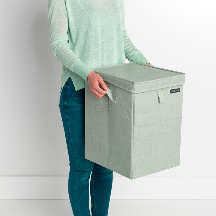 Brabantia Сумка для белья,модульная серо-зеленая 35 л | https://grandposuda.com.ua