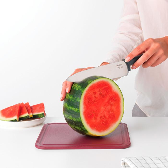 Brabantia Нож шеф-повара 33,4 см темно-серый Tasty Colours Plus | https://grandposuda.com.ua