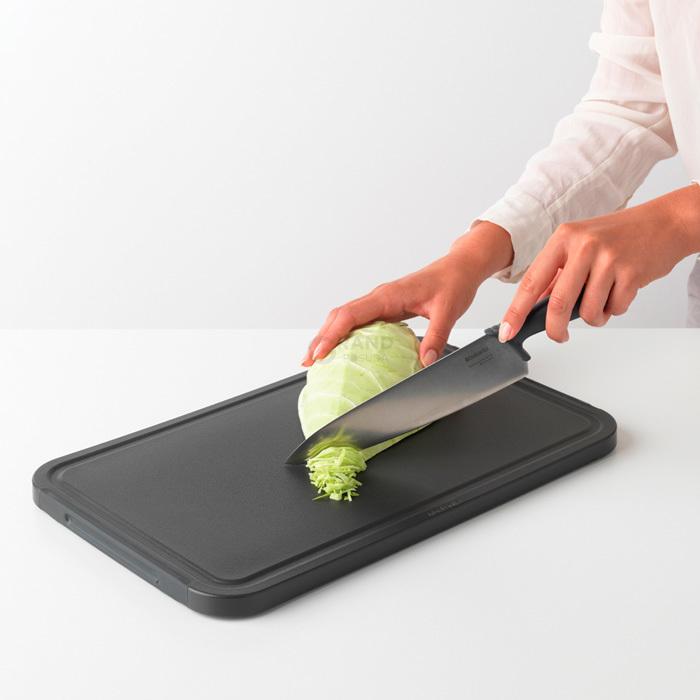 Brabantia Нож шеф-повара 33,4 см темно-серый Tasty Colours Plus | https://grandposuda.com.ua