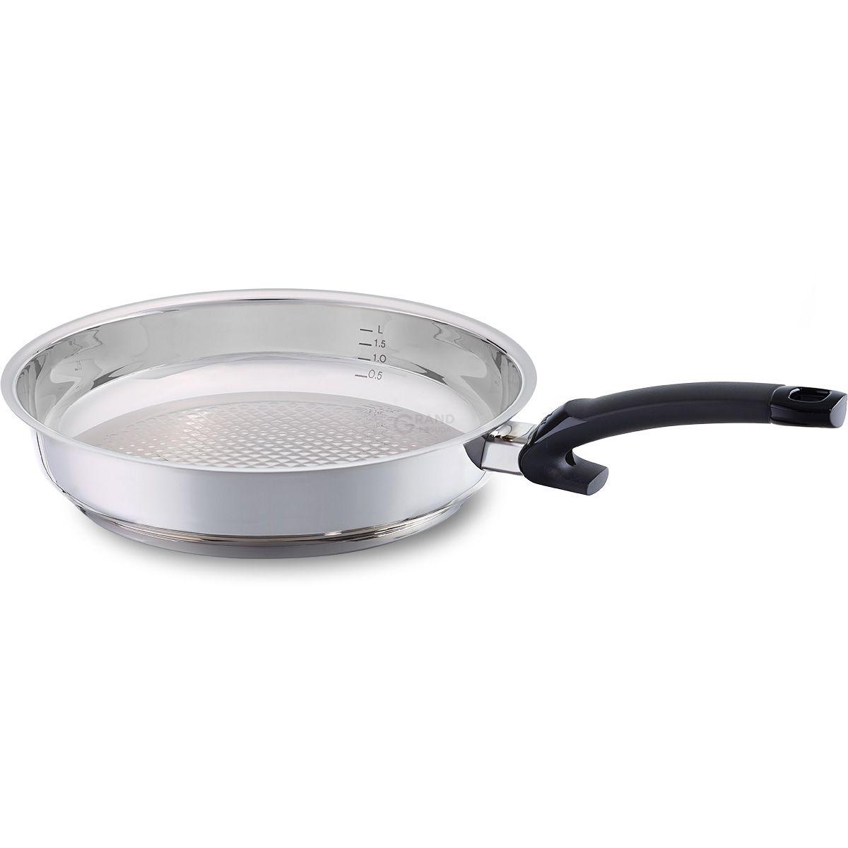Fissler Сковорода 24 см Crispy Steelux Comfort | https://grandposuda.com.ua