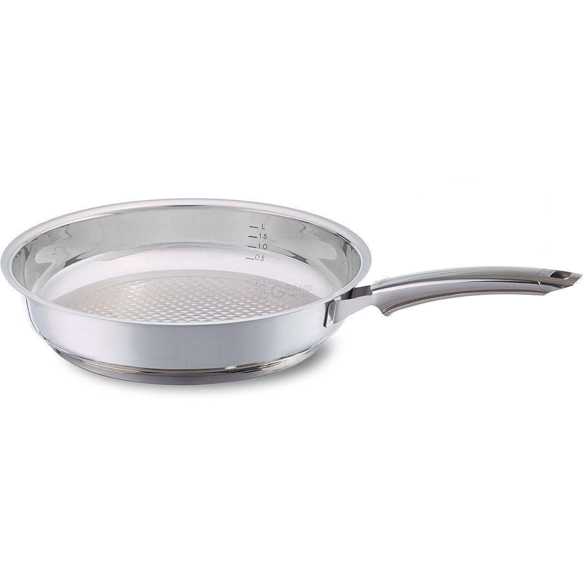Fissler Сковорода без крышки 24 см Crispy Steelux Premium | https://grandposuda.com.ua