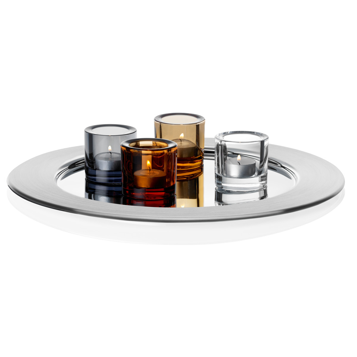Iittala Тарілка Ø 32 см срібляста Sarpaneva | https://grandposuda.com.ua