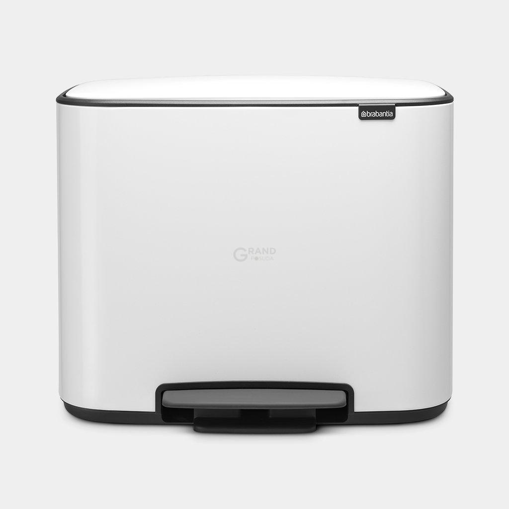 Brabantia Сміттєвий бак з педаллю, 36 л білий Pedal Bin Bo | https://grandposuda.com.ua