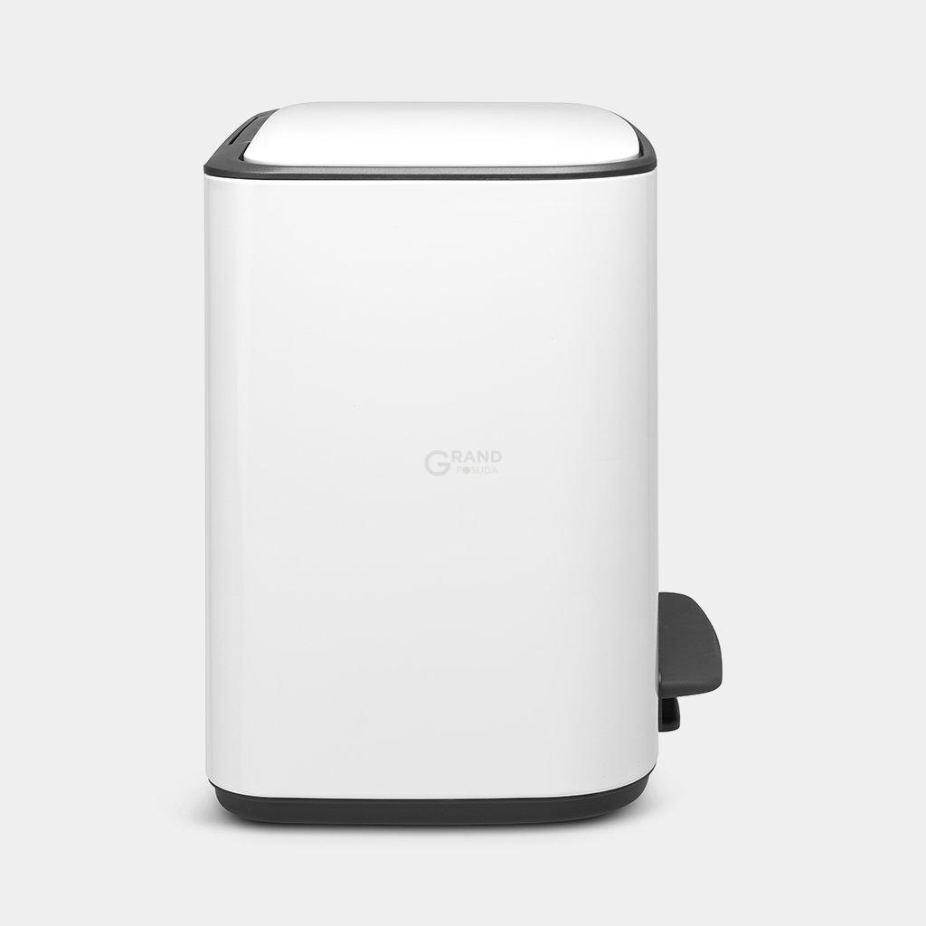 Brabantia Сміттєвий бак з педаллю, 36 л білий Pedal Bin Bo | https://grandposuda.com.ua