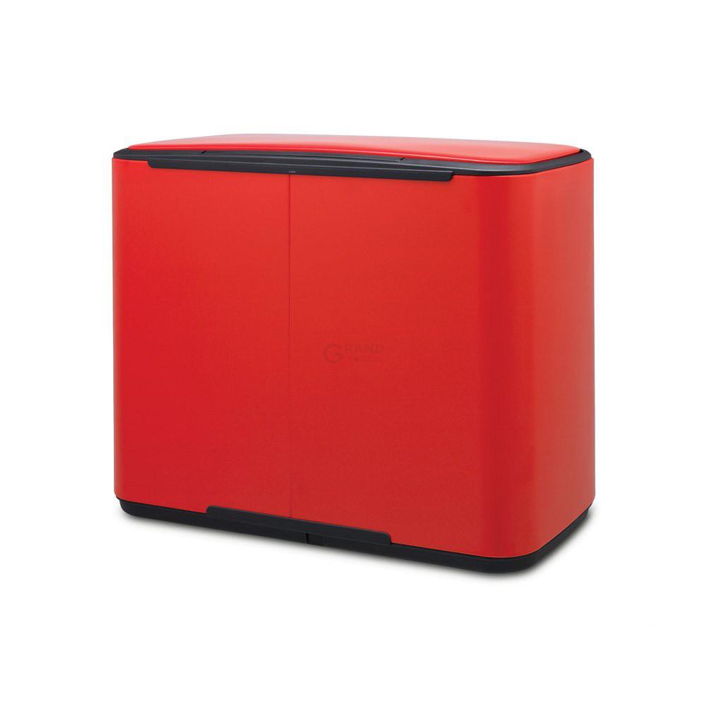 Brabantia Сміттєвий бак з педаллю, 36 л червоний Pedal Bin Bo | https://grandposuda.com.ua