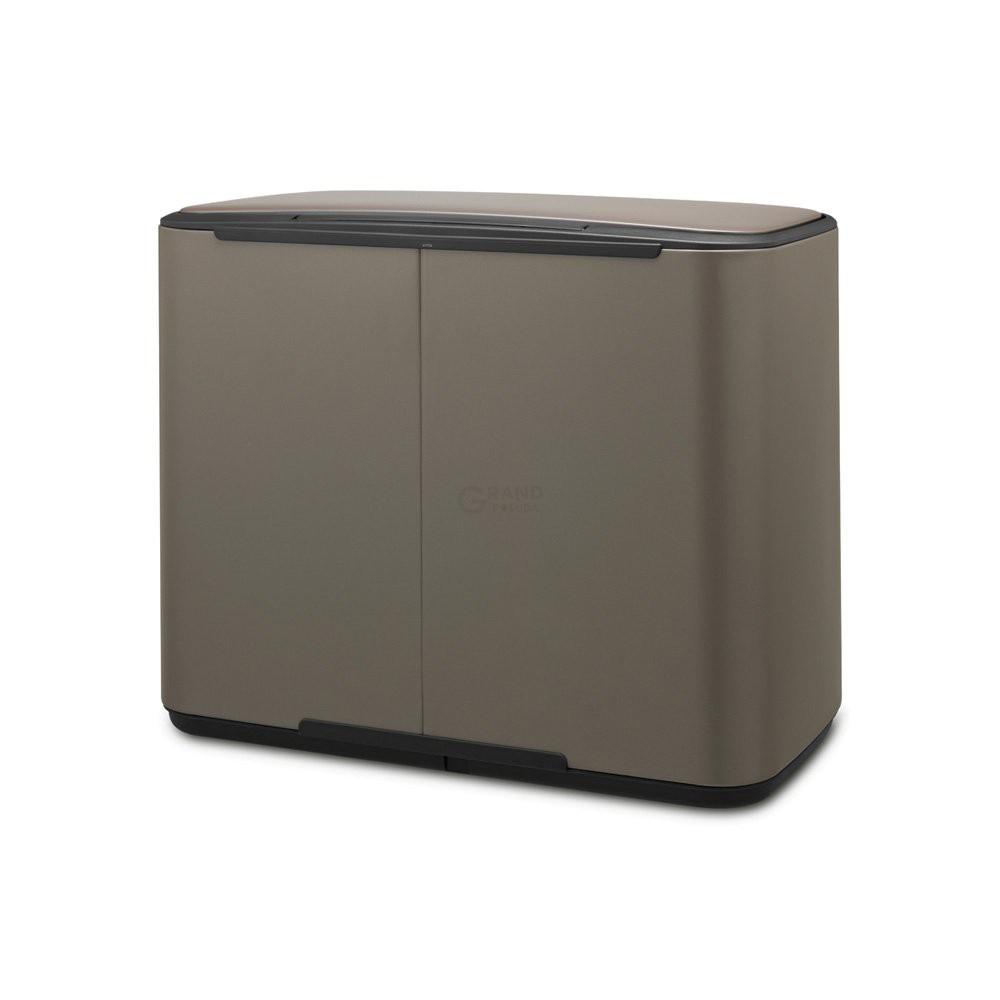 Brabantia Мусорный бак с педалью, 36 л платиновый Pedal Bin Bo | https://grandposuda.com.ua