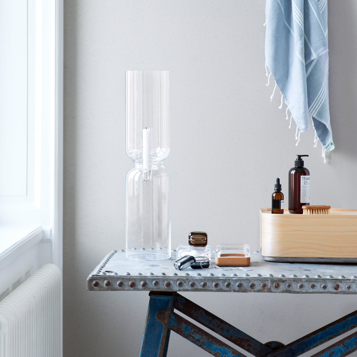Iittala Ємність для зберігання 15х30х45 см біла Vakka | https://grandposuda.com.ua