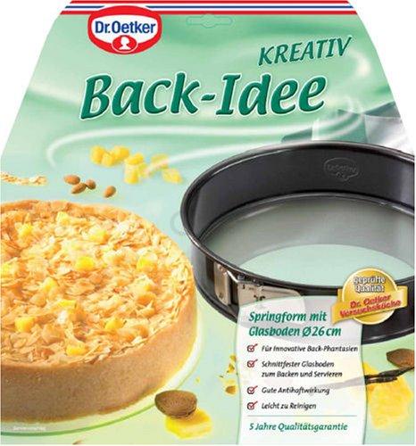 Dr. Oetker Форма для випікання зі знімним скляним дном Ø 26 см Back - Idee Kreativ | https://grandposuda.com.ua