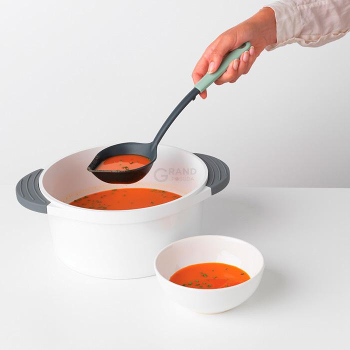 Brabantia Половник 32,8 см мятный Tasty Colours Plus | https://grandposuda.com.ua