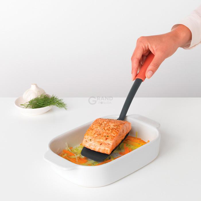 Brabantia Лопатка з ріжучим краєм 34,8 см теракотова Tasty Colours Plus | https://grandposuda.com.ua