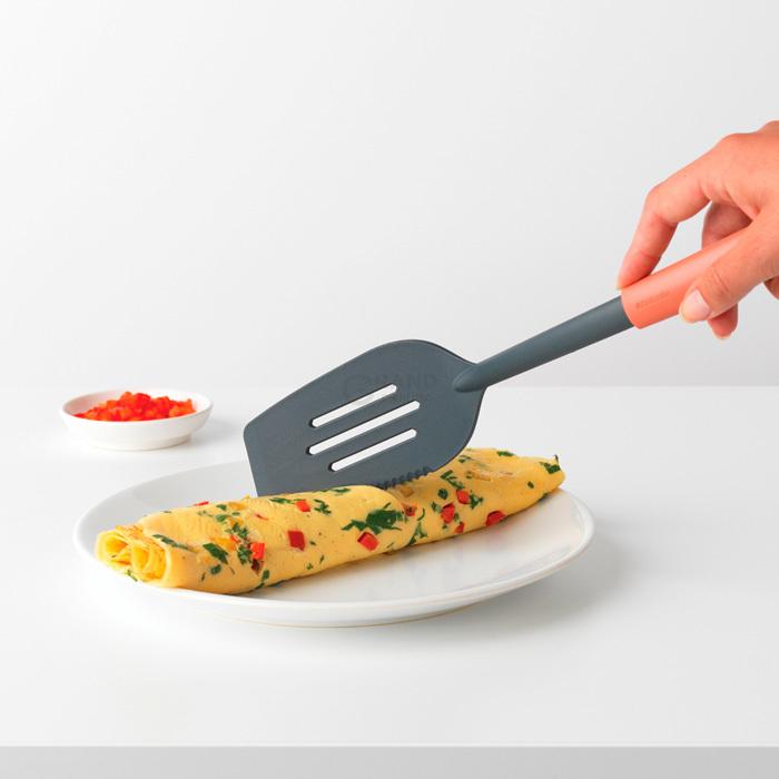 Brabantia Лопатка з ріжучим краєм 34,8 см теракотова Tasty Colours Plus | https://grandposuda.com.ua