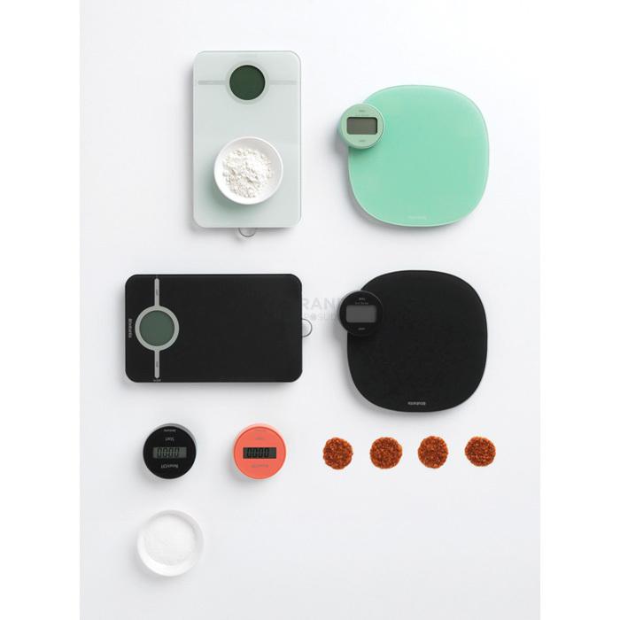 Brabantia Ваги кухонні цифрові без батарейок 4,5х20х20 см мятні Tasty Colours Plus | https://grandposuda.com.ua