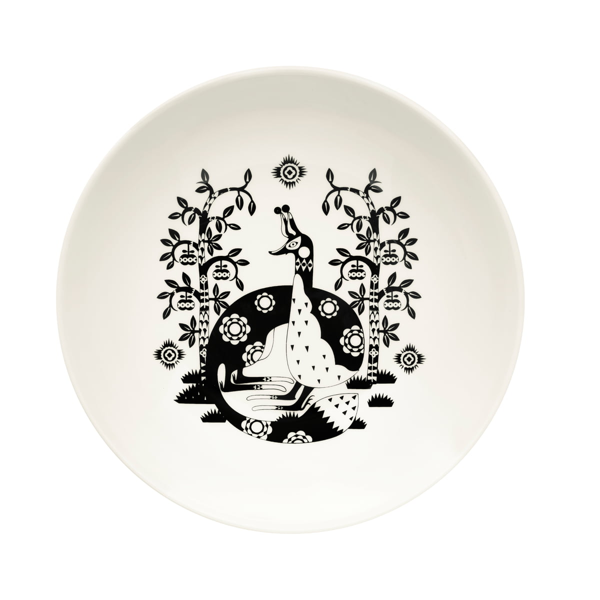 Iittala Тарілка Ø 22 см біло-чорна Taika Iittala Тарілка Ø 22 см біло-чорна Taika | https://grandposuda.com.ua