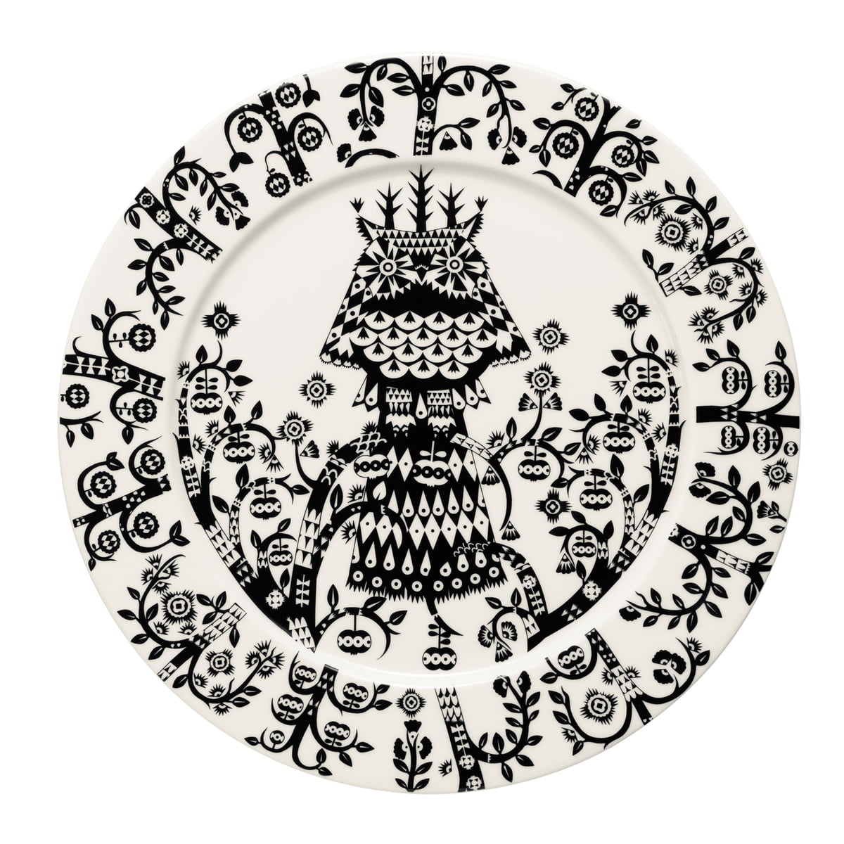Iittala Тарілка Ø 27 см біло-чорна Taika Iittala Тарілка Ø 27 см біло-чорна Taika | https://grandposuda.com.ua