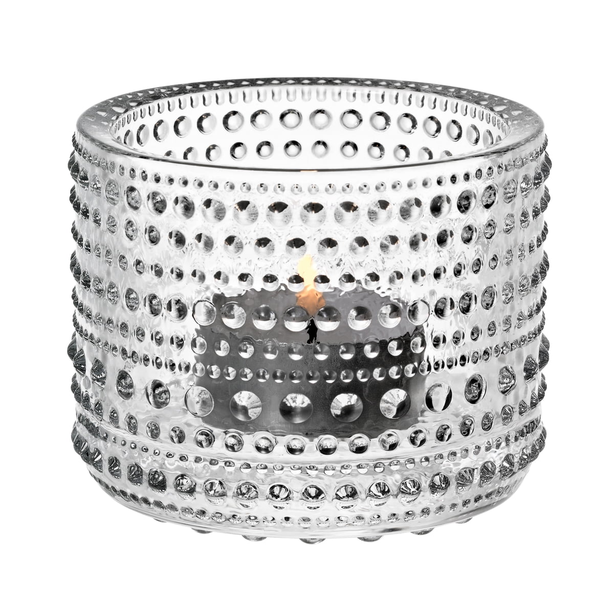 Iittala Подсвечник 6,4х7,7 см темно-синий Kastehelmi | https://grandposuda.com.ua