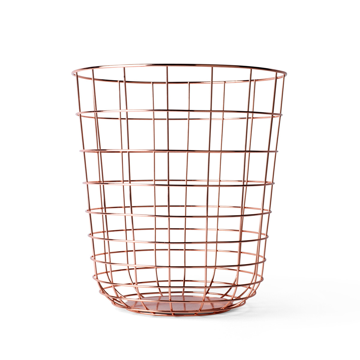 Корзина 35x32x32x32 см медная Wire Menu | https://grandposuda.com.ua