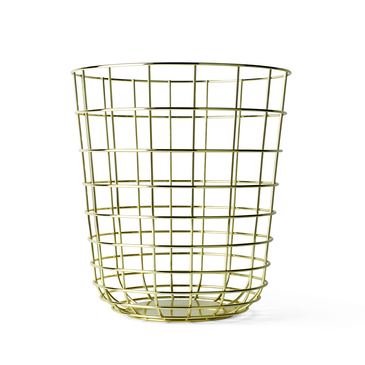 Корзина 35x32x32x32 см латунь Wire Menu | https://grandposuda.com.ua