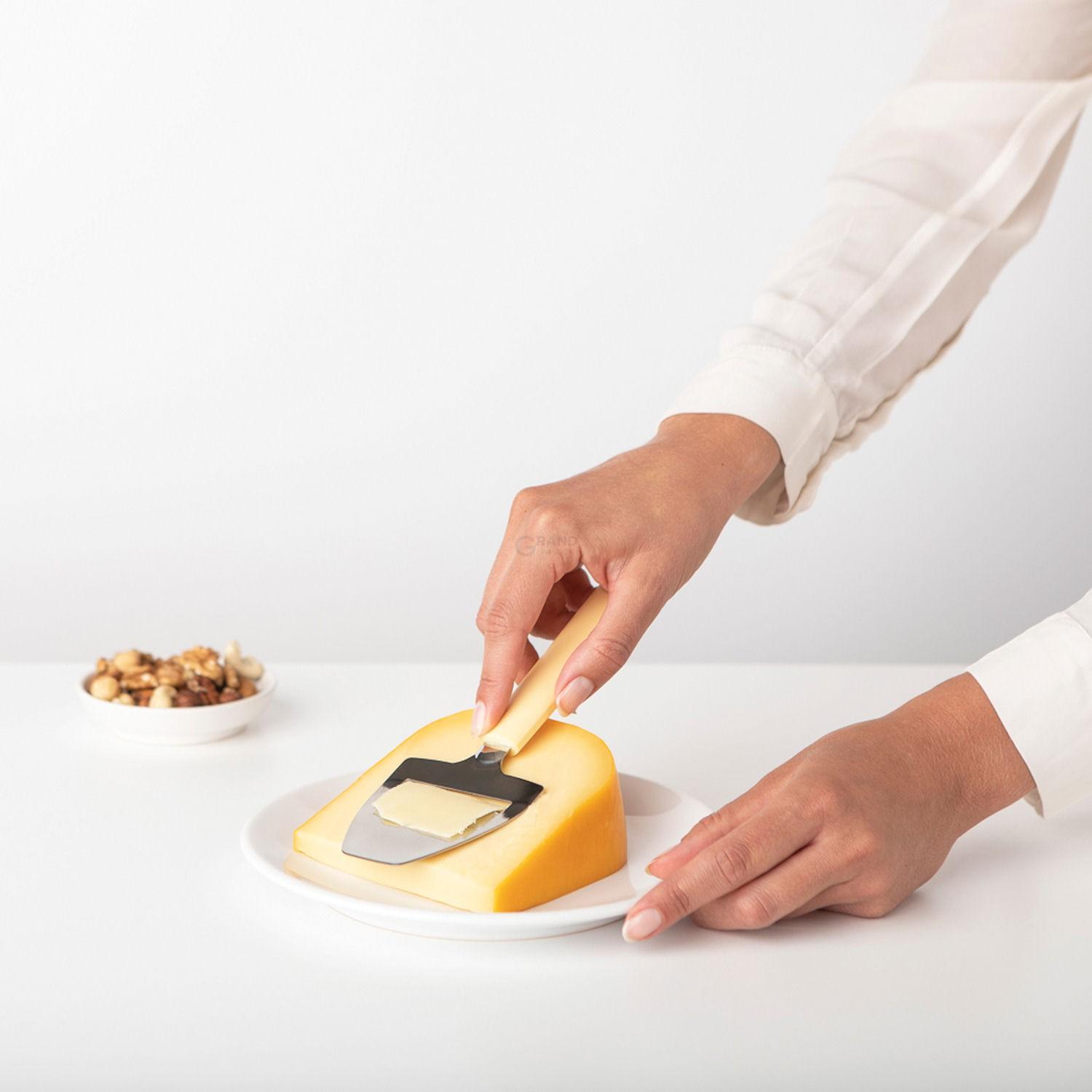 Brabantia Нож для сыра 19,9 см желтый Tasty Colours Plus | https://grandposuda.com.ua