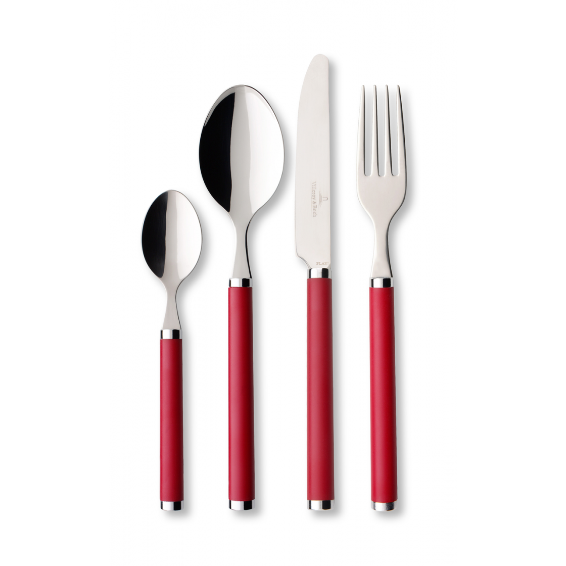 Villeroy & Boch Набор столовых приборов 24 предметов Play! red roses | https://grandposuda.com.ua