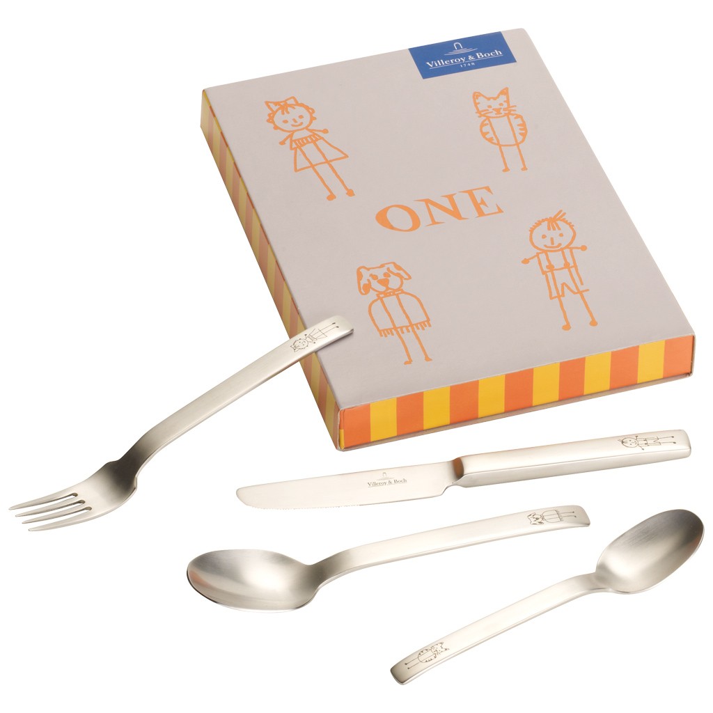 Villeroy & Boch Набор детских столовы приборов 4 предмета One | https://grandposuda.com.ua