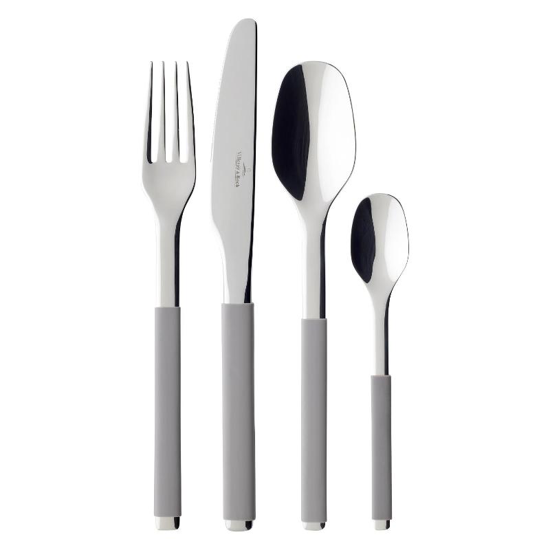 Villeroy & Boch Набір столових приборів 24 предметів S + Taupe | https://grandposuda.com.ua