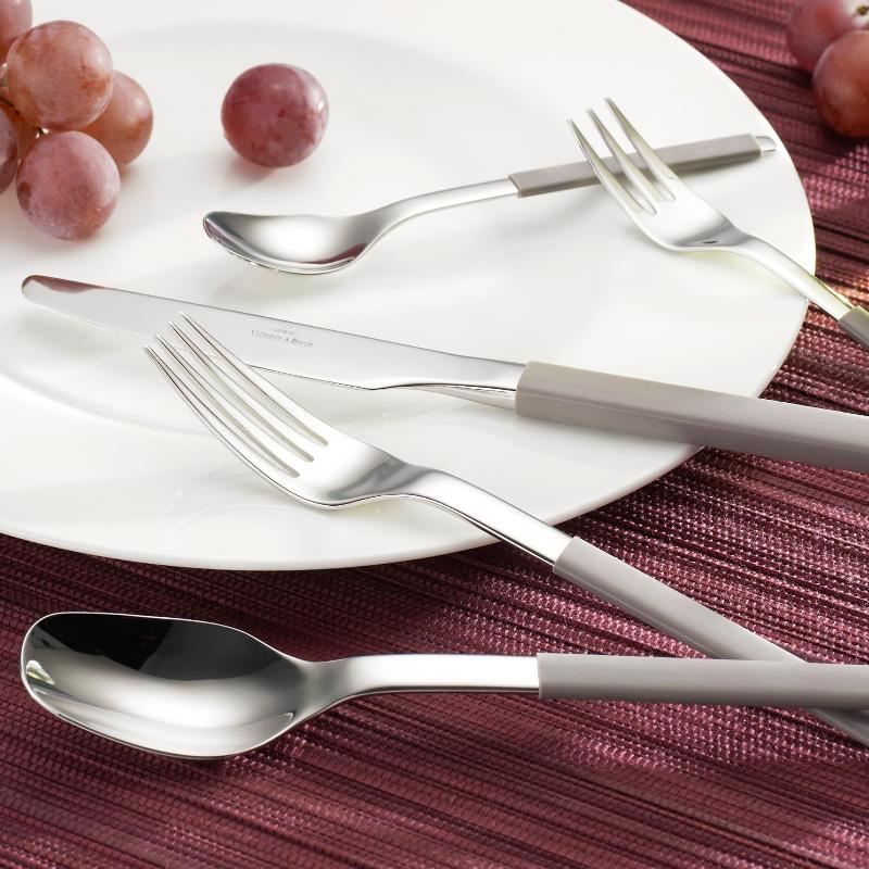 Villeroy & Boch Набор столовых приборов 30 предметов S+ Taupe | https://grandposuda.com.ua