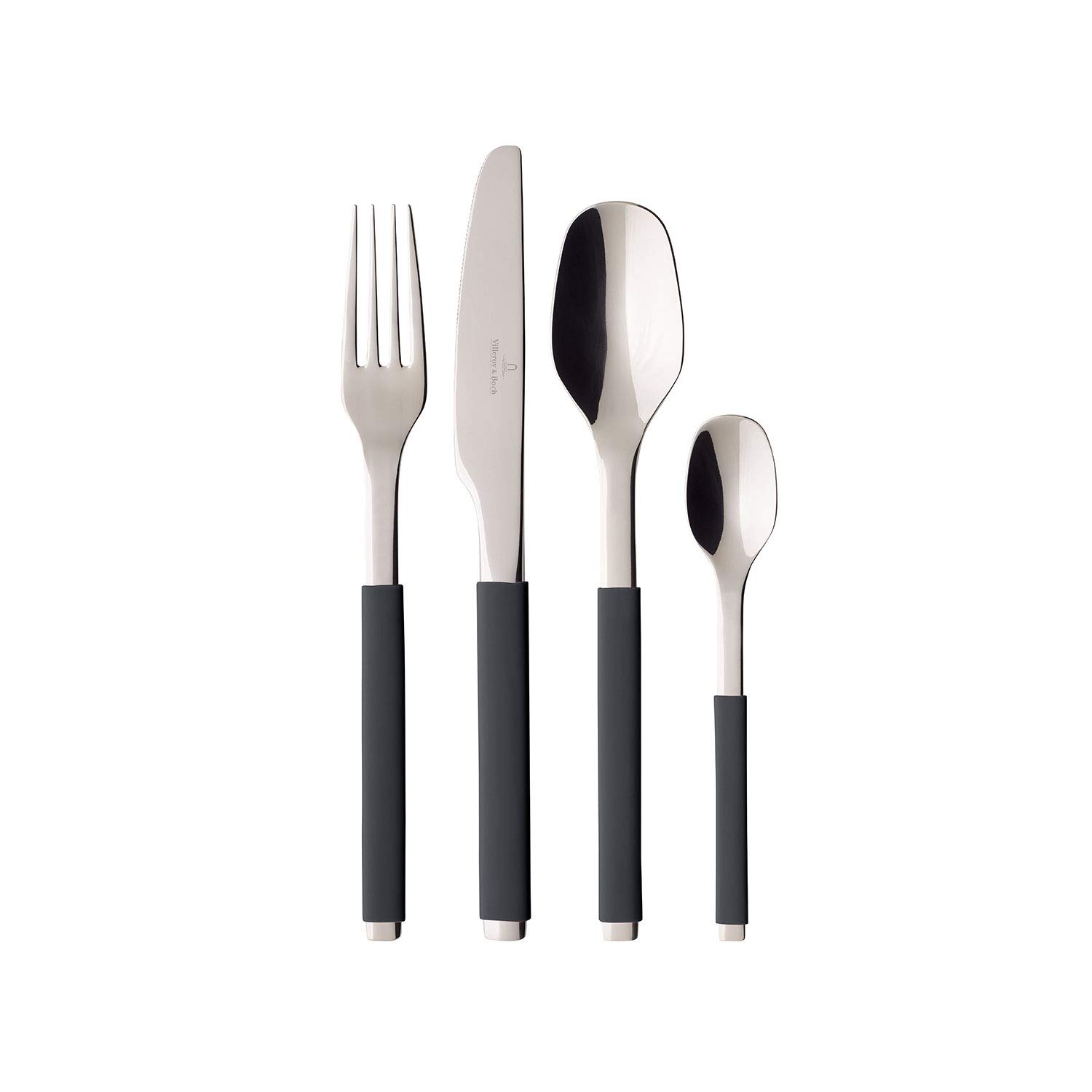 Villeroy & Boch Набор столовых приборов 24 предмета S+ Cosy Grey | https://grandposuda.com.ua