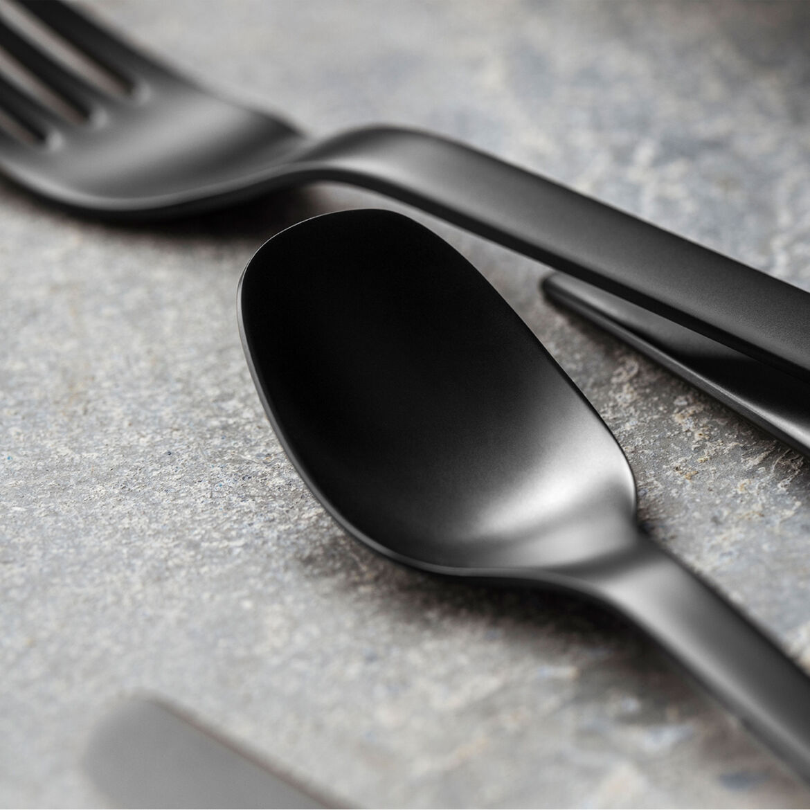 Villeroy & Boch Набір столових приборів 20 предметів Black Manufacture Rock | https://grandposuda.com.ua