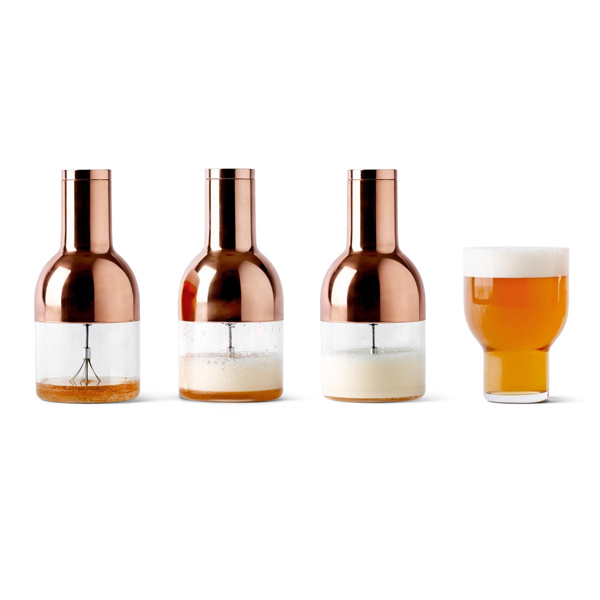 Пенообразователь для пива 17,5x8x8x8 см медный Bieraufschaumer Menu | https://grandposuda.com.ua