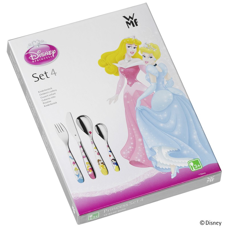 WMF Набор детских столовых приборов 4 предмета Princess Kinderartikel | https://grandposuda.com.ua