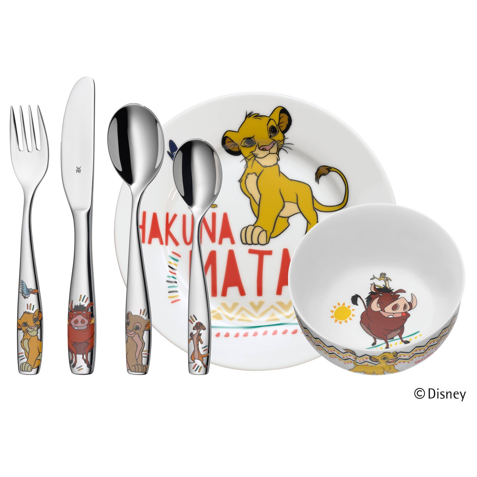 WMF Набор детской посуды 6 предметов Lion King | https://grandposuda.com.ua