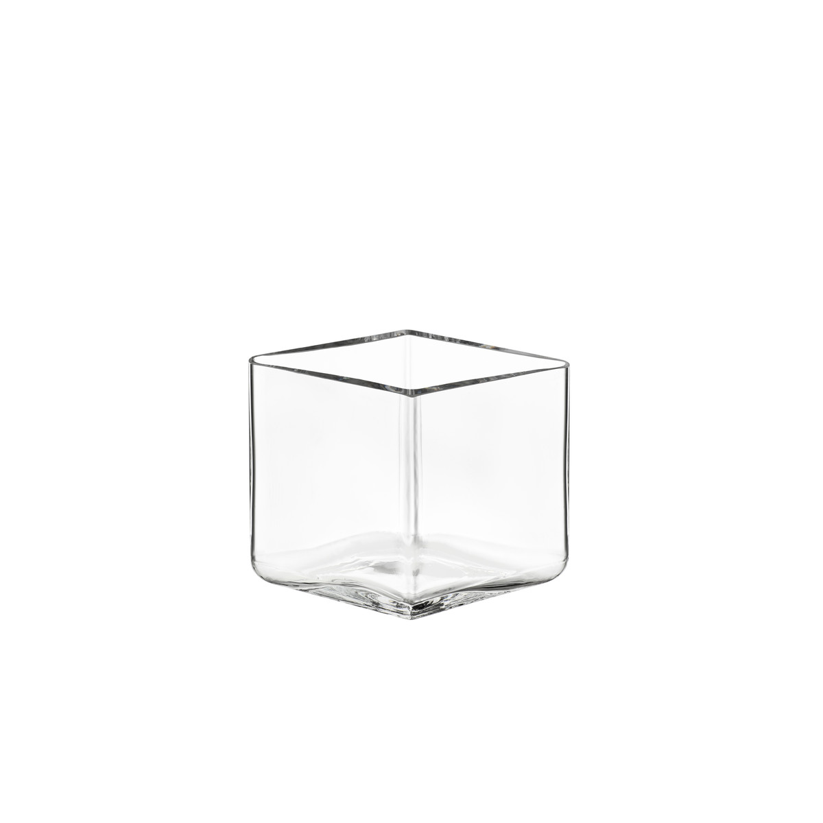 Iittala Ваза 8х11,5х11,5 см прозрачная Ruutu | https://grandposuda.com.ua
