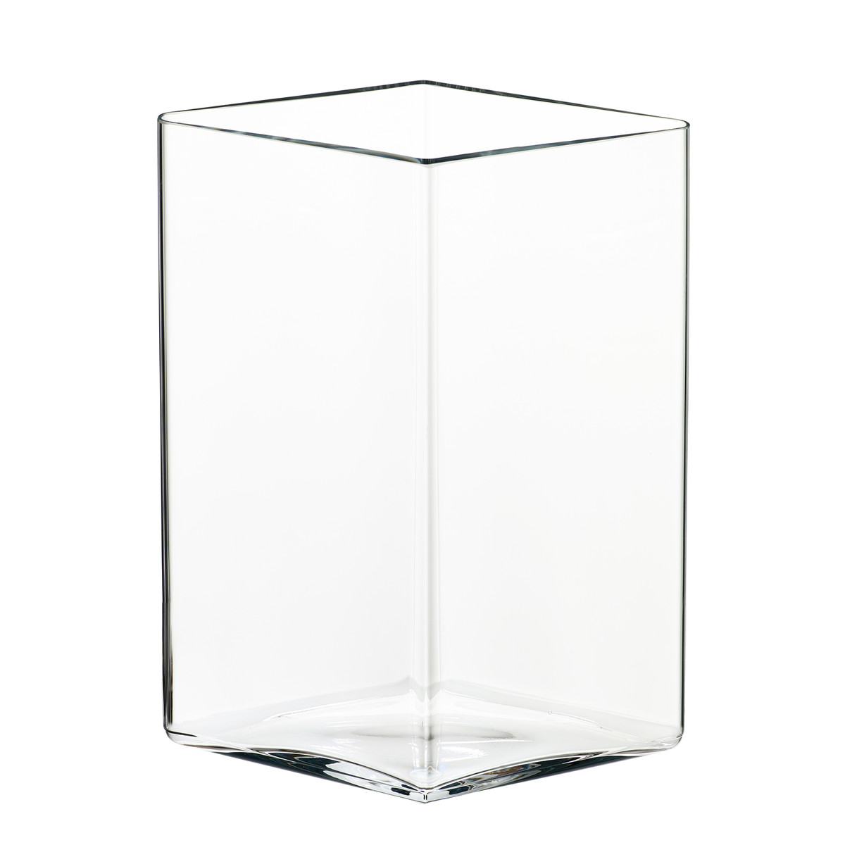 Iittala Ваза 27х20,5х20,5 см прозрачная Ruutu | https://grandposuda.com.ua