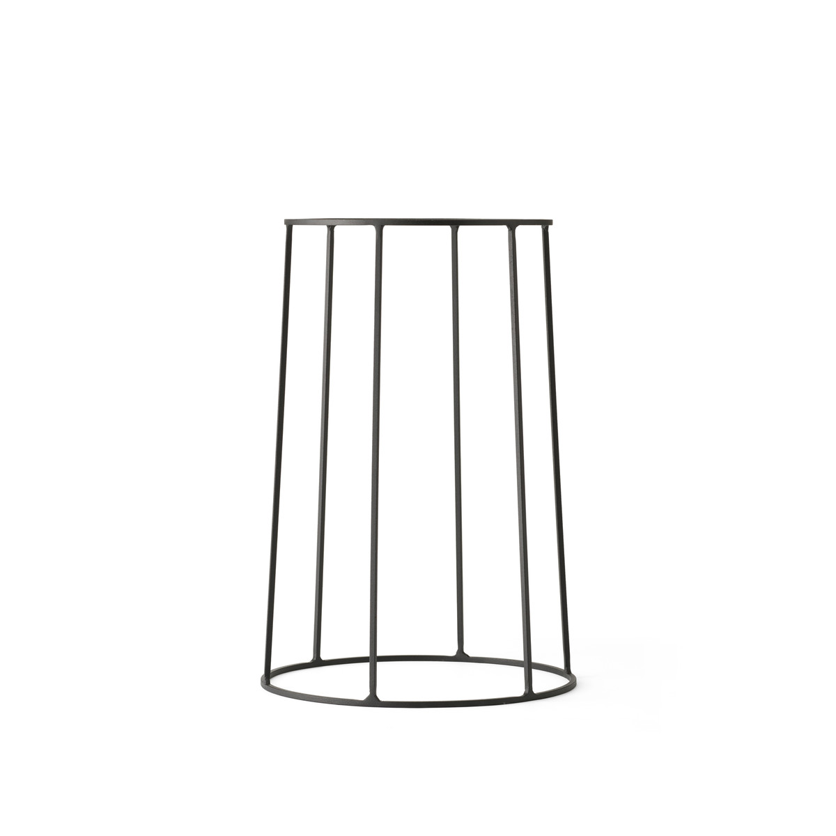 Подставка для цветочного горшка 40x23x23x23 см черная Wire Menu | https://grandposuda.com.ua