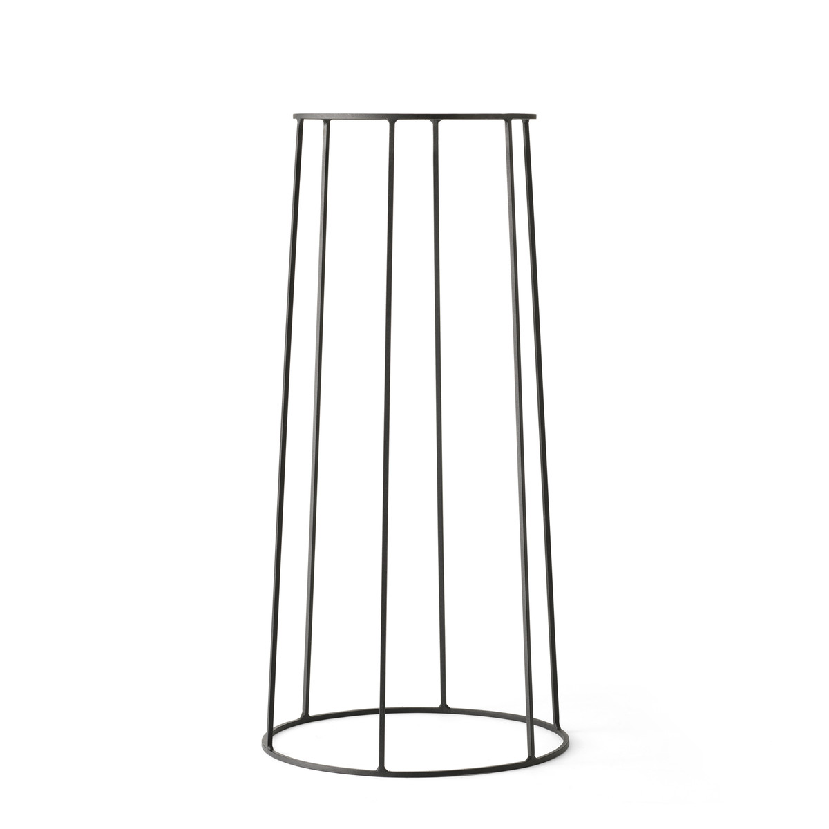 Подставка для цветочного горшка 60x23x23x23 см черная Wire Menu | https://grandposuda.com.ua