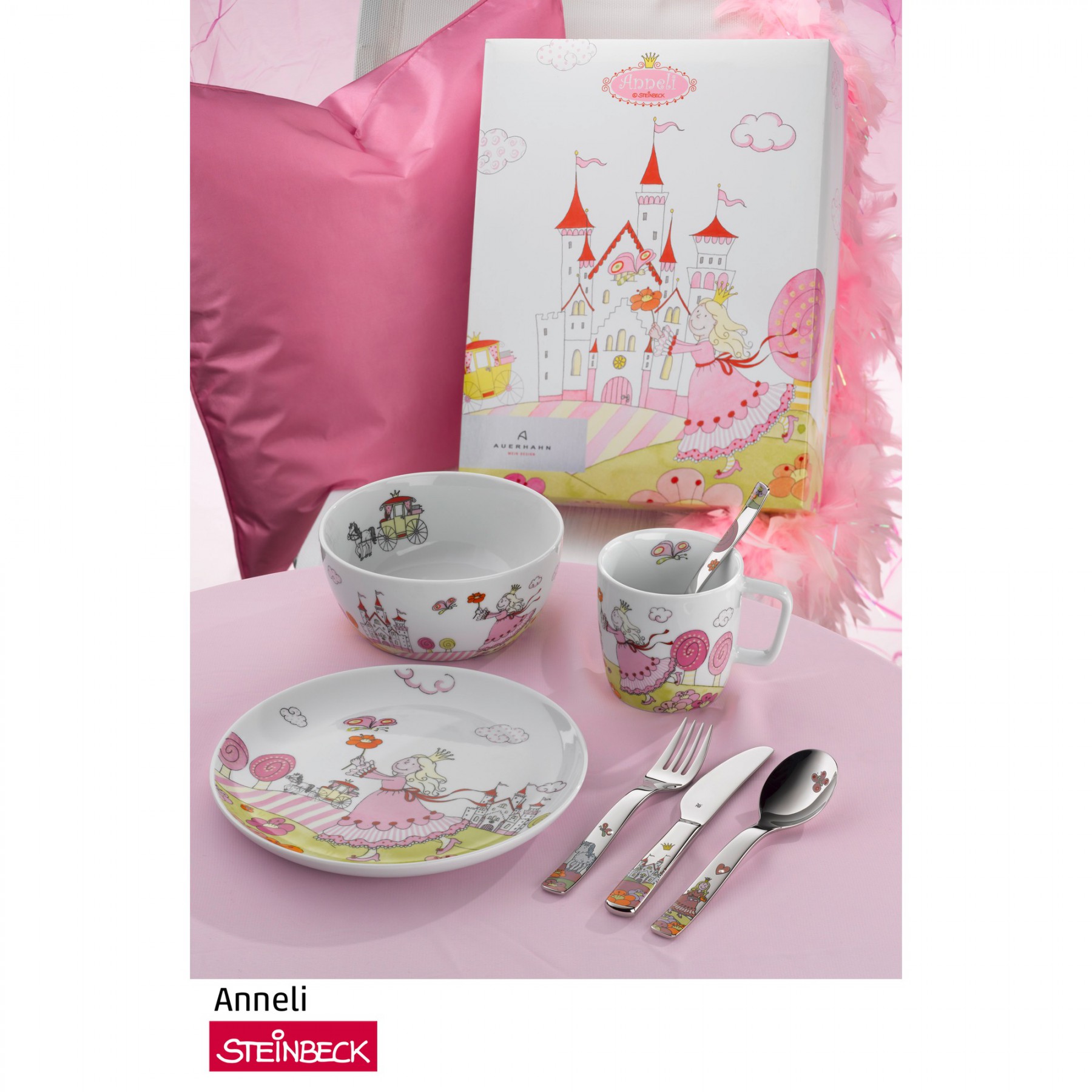 WMF Набор детской посуды 6 предметов Prinzessin Anneli | https://grandposuda.com.ua
