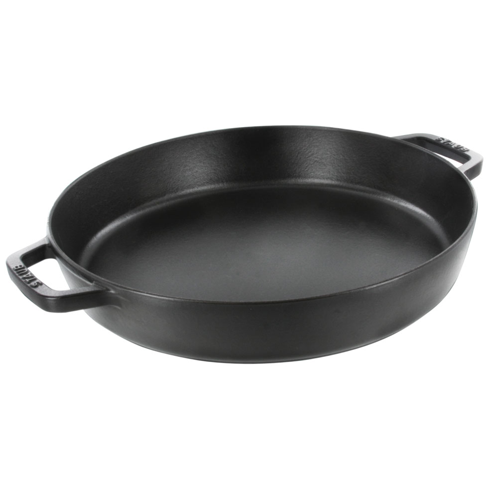 Staub Сковорода сервировочная 33 см Matte Black | https://grandposuda.com.ua