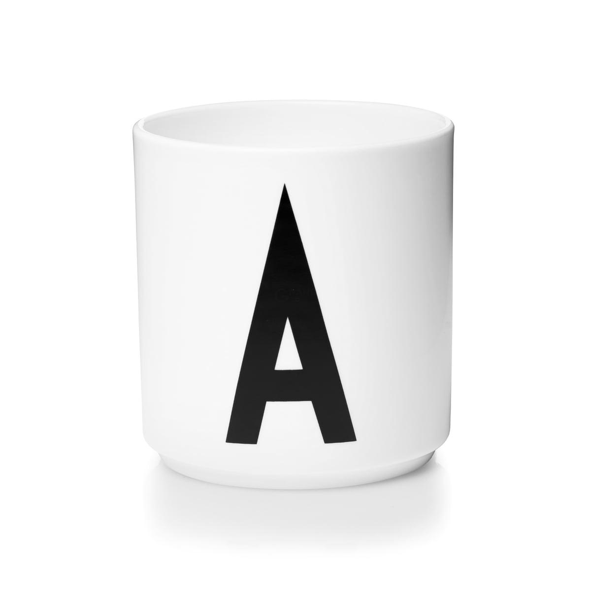 Design Letters Чашка A 325 мл біла AJ Porzellan Becher | https://grandposuda.com.ua