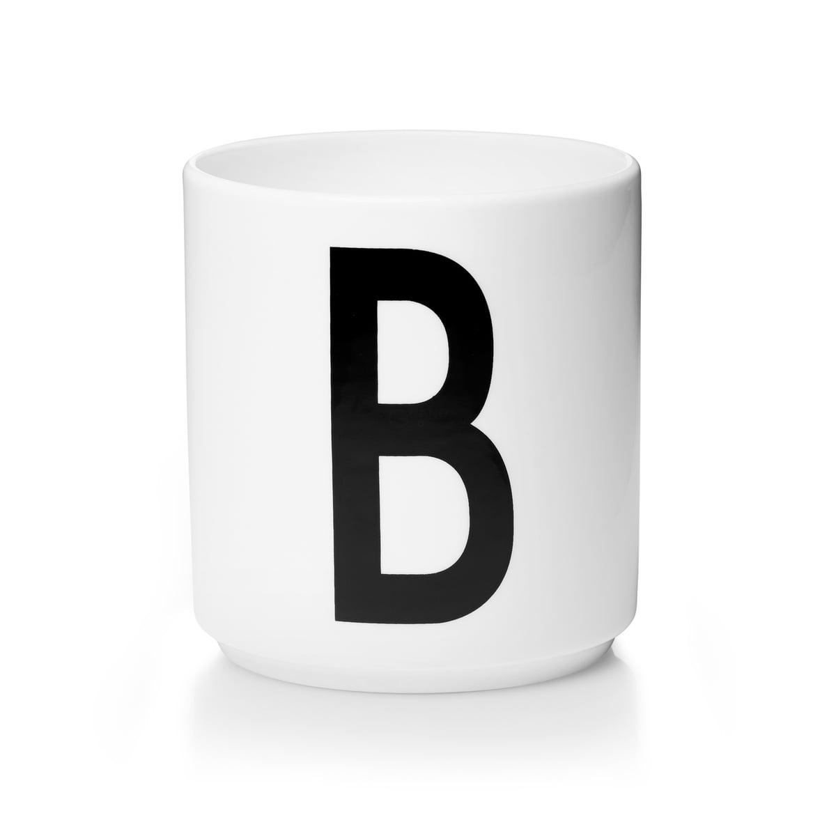 Design Letters Чашка B 325 мл біла AJ Porzellan Becher | https://grandposuda.com.ua