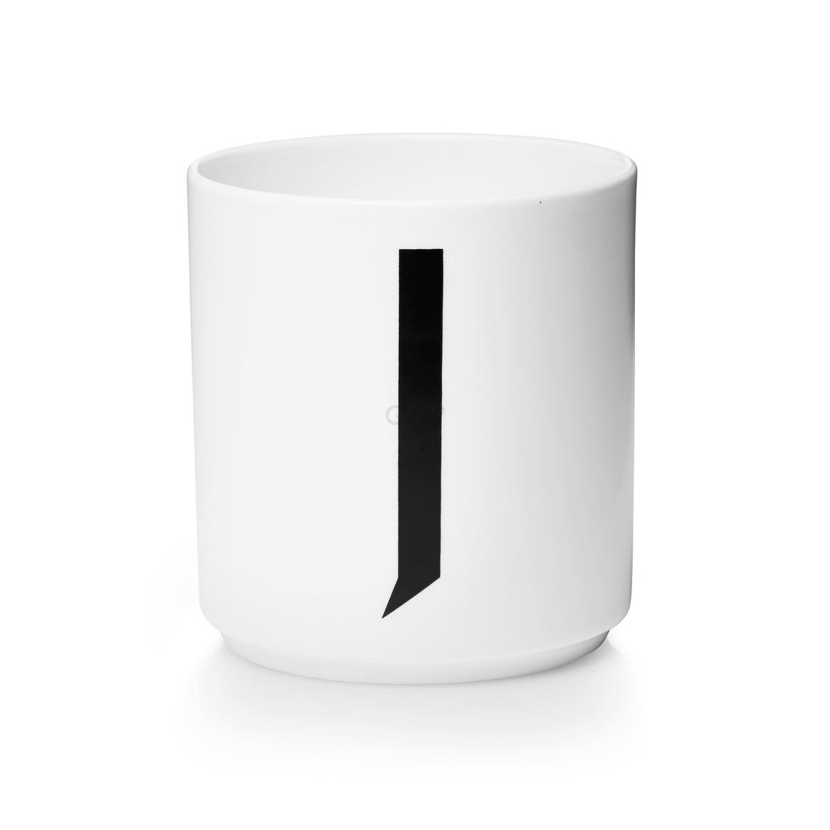Design Letters Чашка J 325 мл белая AJ Porzellan Becher | https://grandposuda.com.ua