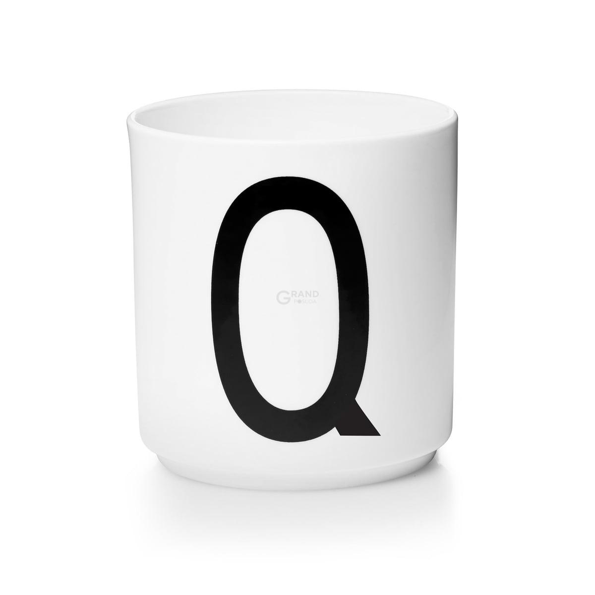 Design Letters Чашка Q 325 мл белая AJ Porzellan Becher | https://grandposuda.com.ua
