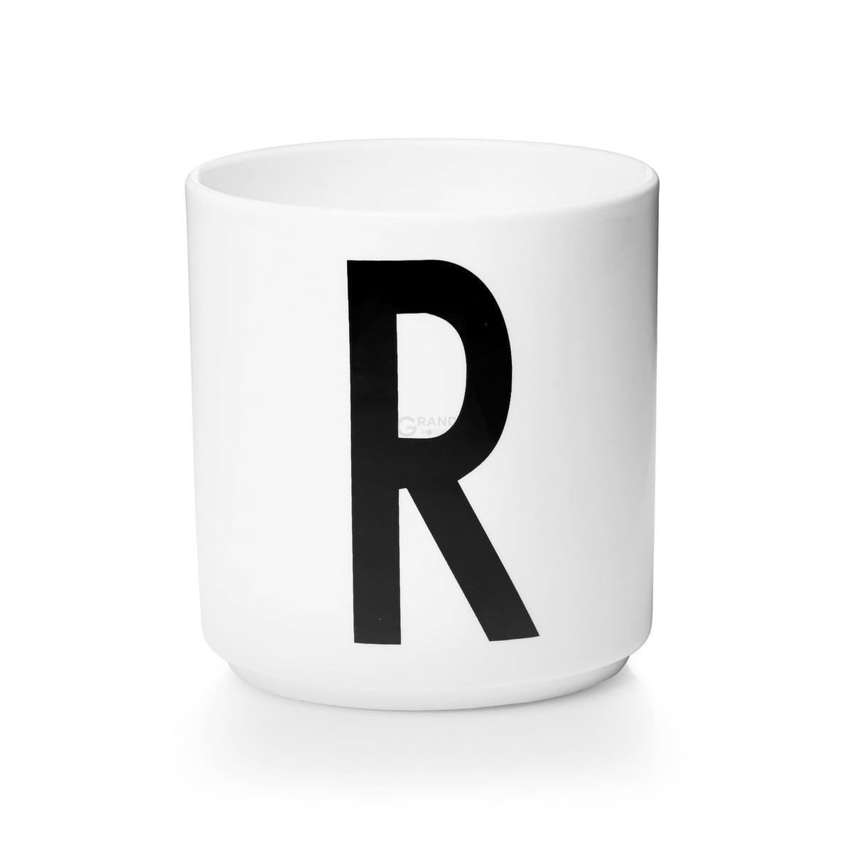 Design Letters Чашка R 325 мл белая AJ Porzellan Becher | https://grandposuda.com.ua