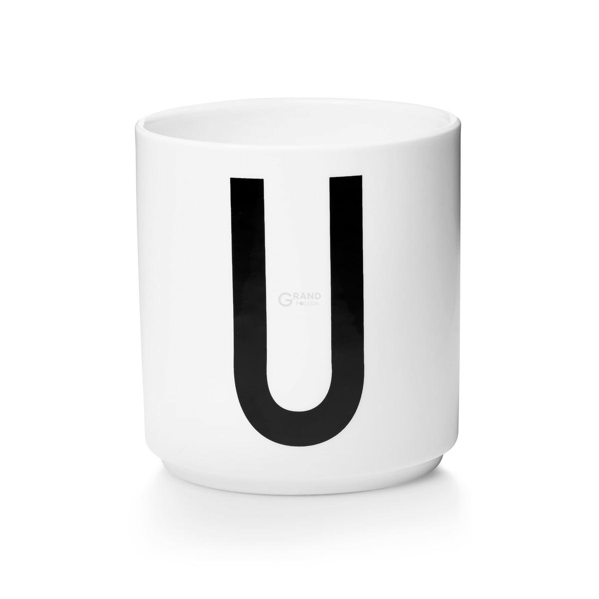 Design Letters Чашка U 325 мл белая AJ Porzellan Becher | https://grandposuda.com.ua