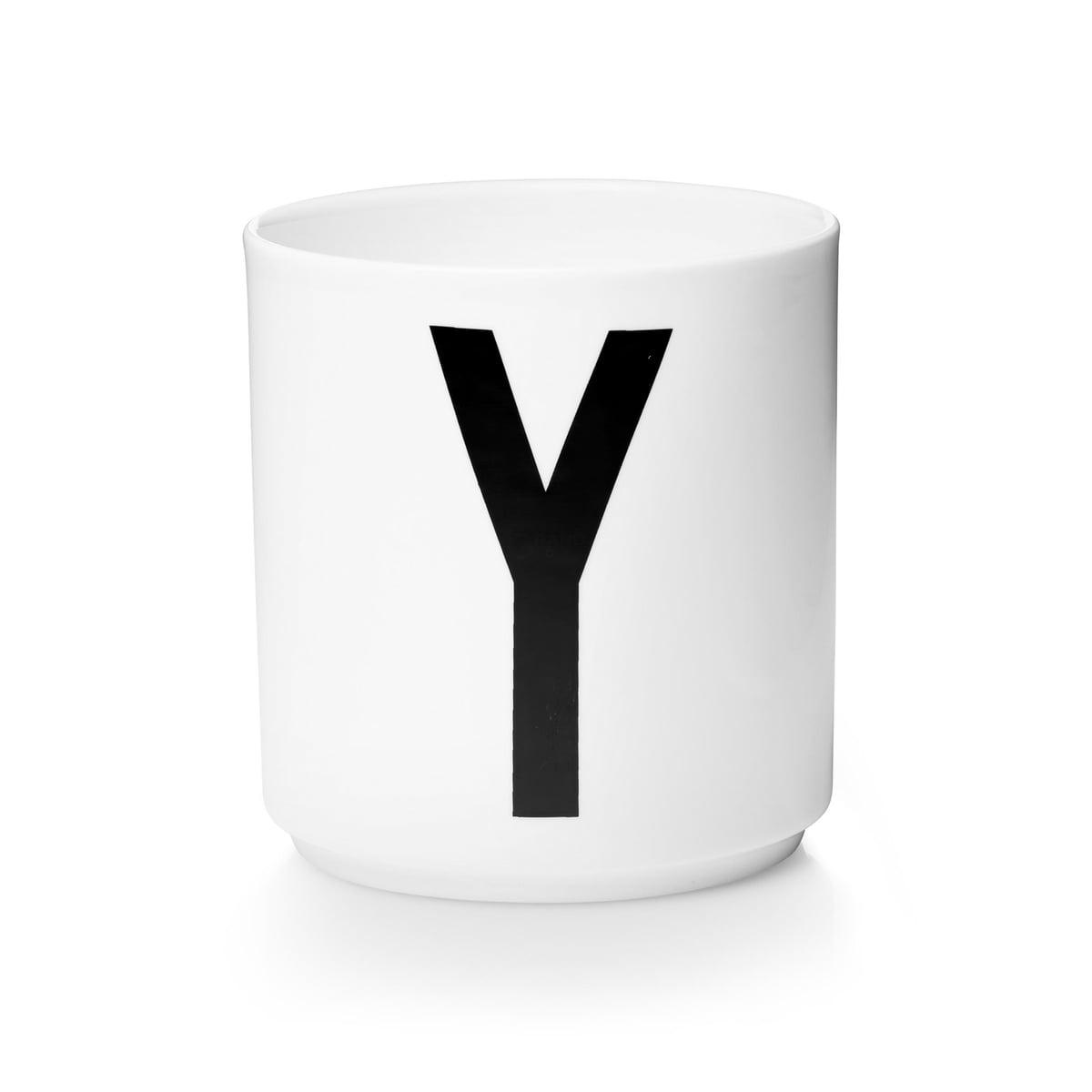 Design Letters Чашка Y 325 мл белая AJ Porzellan Becher | https://grandposuda.com.ua