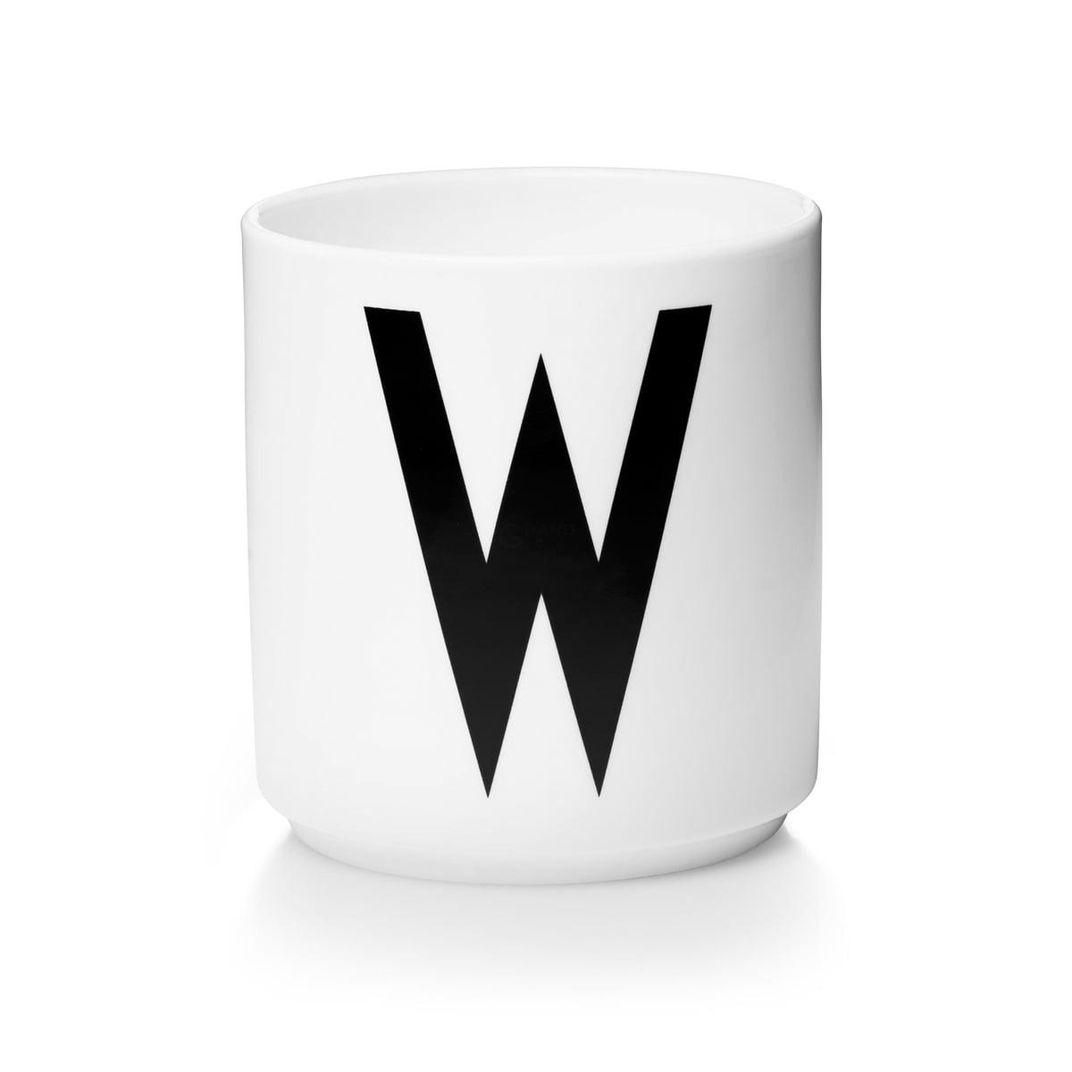 Design Letters Чашка W 325 мл белая AJ Porzellan Becher | https://grandposuda.com.ua