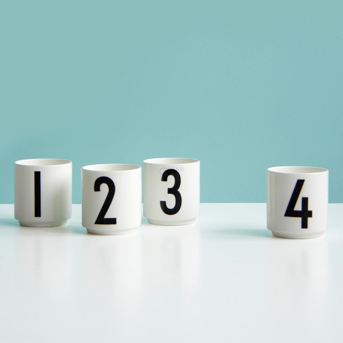 Design Letters Набор чашек 6x5 см белых Porzellan Mini-Becher Set | https://grandposuda.com.ua