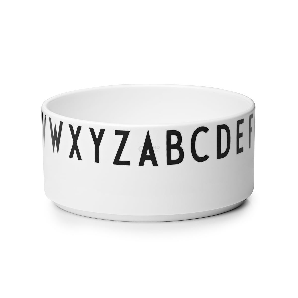 Design Letters Піала Ø 17 см чорно-біла AJ Porzellan Deko-Schale | https://grandposuda.com.ua