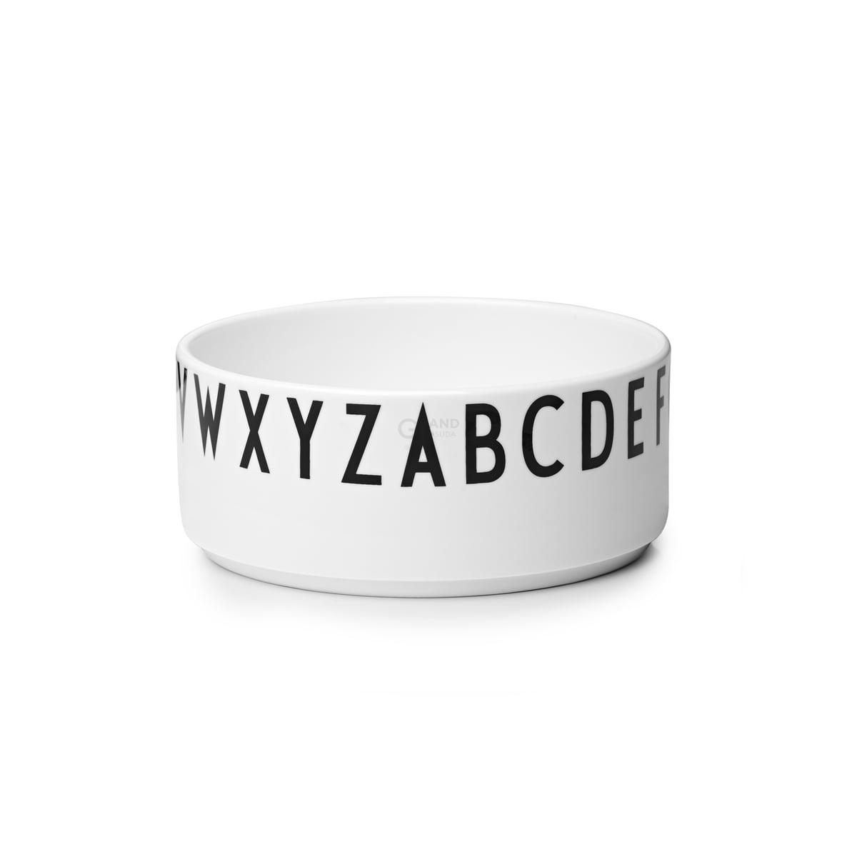 Design Letters Піала Ø 17 см чорно-біла AJ Porzellan Deko-Schale | https://grandposuda.com.ua