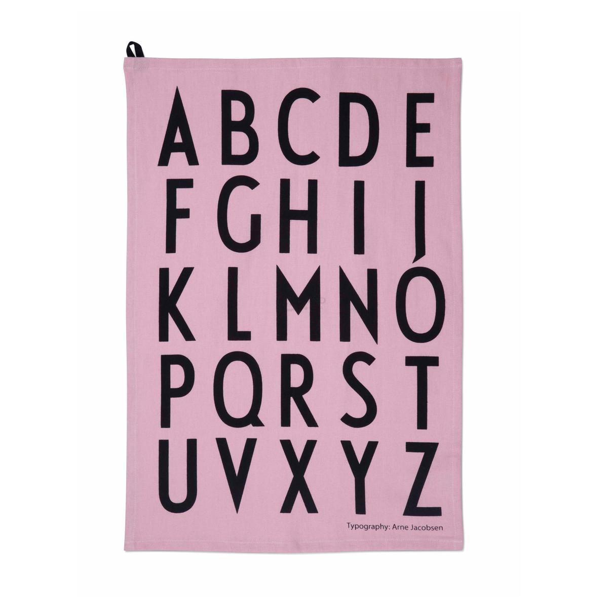 Design Letters Полотенце 0,2x60x40 см розовое ABC Geschirrtuch-Set | https://grandposuda.com.ua